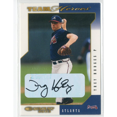 2003 Donruss Team Heroes Autographs #35 Trey Hodges/250
