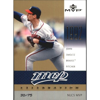 2003 Upper Deck MVP Celebration Gold #MVP46 John Smoltz NLCS