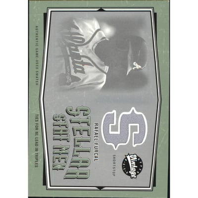 2004 Upper Deck Vintage Stellar Stat Men Jerseys #16 Rafael Furcal