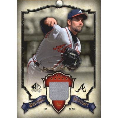 2008 SP Legendary Cuts Destined for History Memorabilia #DHJS John Smoltz