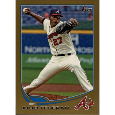 2013 Topps Mini Gold #576 Julio Teheran