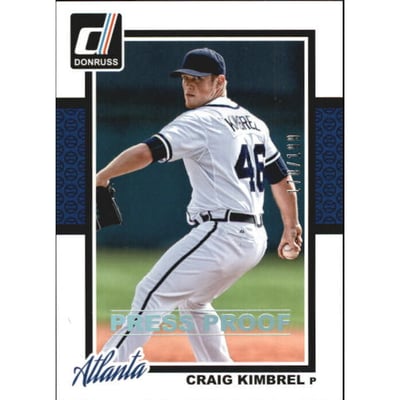 2014 Donruss Press Proofs Silver #77 Craig Kimbrel