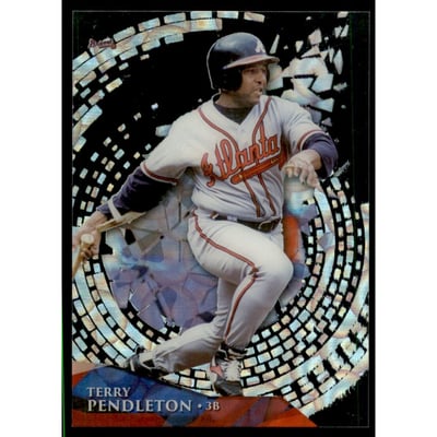 2014 Topps High Tek Spiral Bricks Clouds Diffractor 25 #HTTP Terry Pendleton