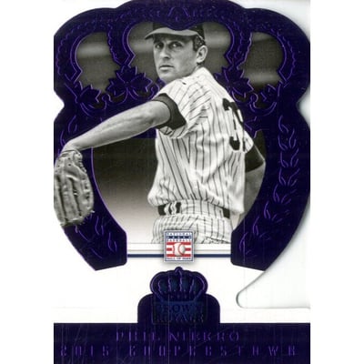 2015 Panini Cooperstown Crown Royale Purple #75 Phil Niekro