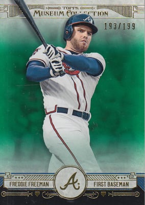 2015 Topps Museum Collection Green #72 Freddie Freeman