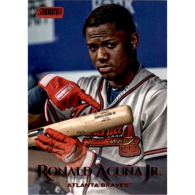 2019 Stadium Club Red Foil #56 Ronald Acuna Jr.