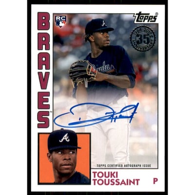 2019 Topps '84 Topps Autographs 150th Anniversary #84ATT Touki Toussaint S2