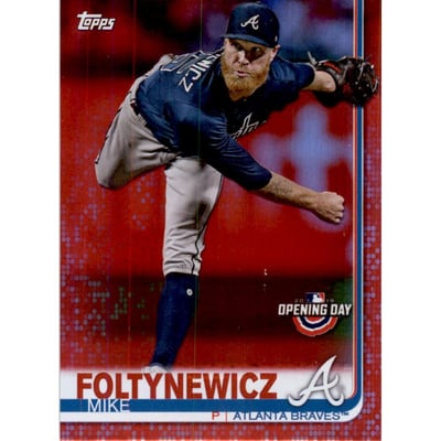 2019 Topps Opening Day Red Foil #54 Mike Foltynewicz
