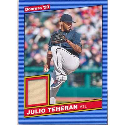 2020 Donruss Retro '86 Materials #20 Julio Teheran