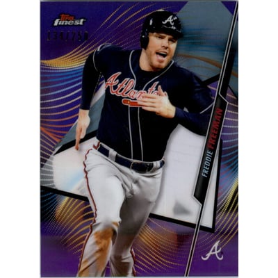 2020 Finest Purple Refractors #47 Freddie Freeman