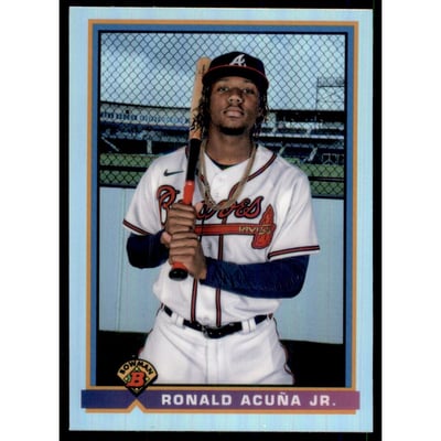 2021 Bowman Chrome '91 Bowman Refractors #91BRA Ronald Acuna Jr.