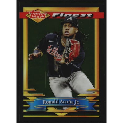 2021 Finest Flashbacks #176 Ronald Acuna Jr.