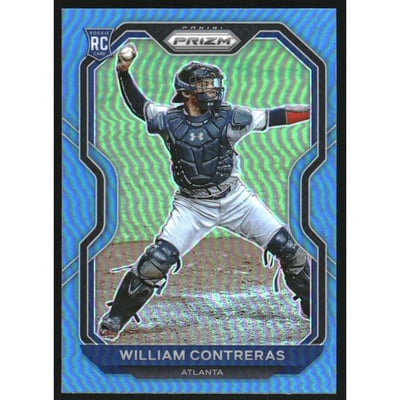 2021 Panini Prizm Prizms Carolina Blue #105 William Contreras