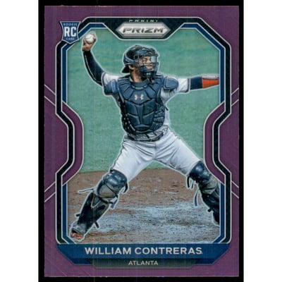 2021 Panini Prizm Prizms Purple #105 William Contreras