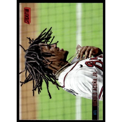 2021 Stadium Club Red Foil #57 Ronald Acuna Jr.