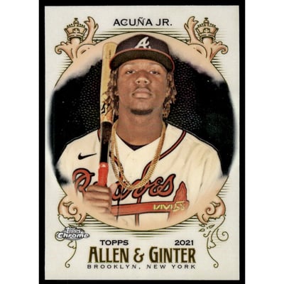 2021 Topps Allen and Ginter Chrome #72 Ronald Acuna Jr.