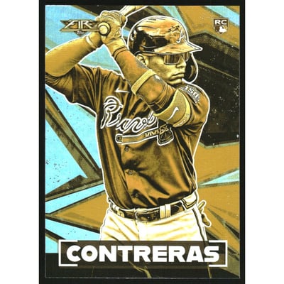 2021 Topps Fire Gold Minted #14 William Contreras