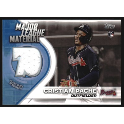 2021 Topps Update Major League Materials #MLMCP Cristian Pache