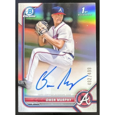 2022 Bowman Draft Chrome Pick #CDA-OM Owen Murphy RC Auto /499