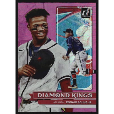 2022 Donruss Holo Pink #16 Ronald Acuna Jr. DK