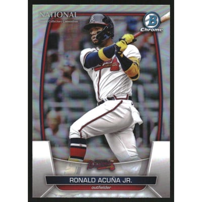 2023 Bowman Chrome National Convention Refractors #MLB4 Ronald Acuna Jr.