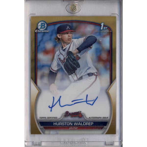 2023 Bowman Draft Chrome Gold Refractor #CDA-HWA Hurston Waldrep 