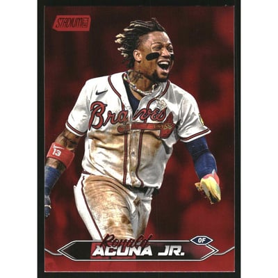 2024 Stadium Club Red Foil #100 Ronald Acuna Jr.