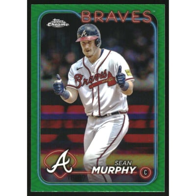 2024 Topps Chrome Green Refractors #255 Sean Murphy