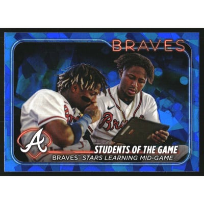 2024 Topps Chrome Sapphire #70 Ronald Acuna Jr./Ozzie Albies CL