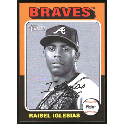 2024 Topps Heritage Black and White Image #519 Raisel Iglesias