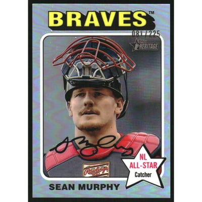 2024 Topps Heritage Chrome Silver Refractors #228 Sean Murphy HN/225