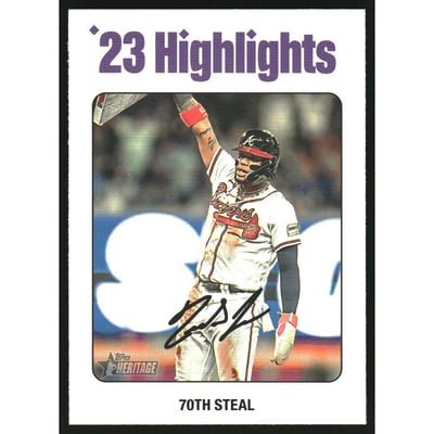 2024 Topps Heritage White Border #1 Ronald Acuna Jr. SH