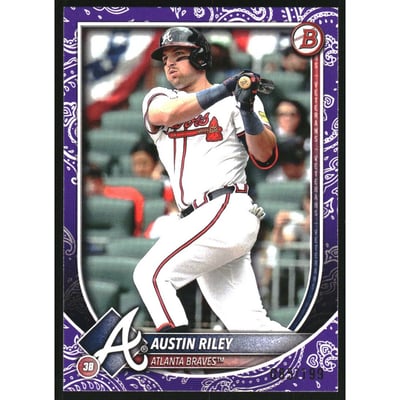 2025 Bowman Purple Pattern #32 Austin Riley