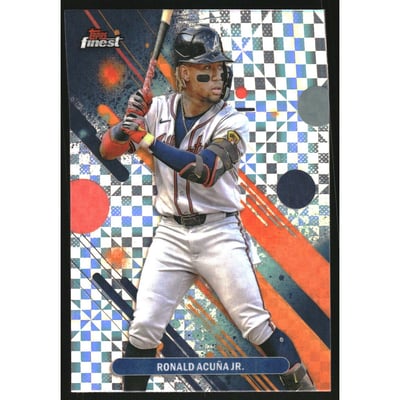 2025 Finest Checkerboard Refractors #17 Ronald Acuna Jr.