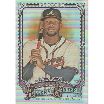 2025 Topps Allen and Ginter Silver Portrait #103 Ronald Acuna Jr.