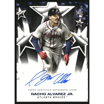 2025 Topps Baseball Stars Autographs #BSANA Nacho Alvarez Jr. S2