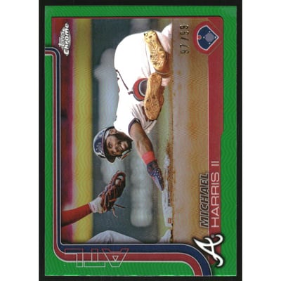 2025 Topps Chrome Green Refractors #230 Michael Harris II