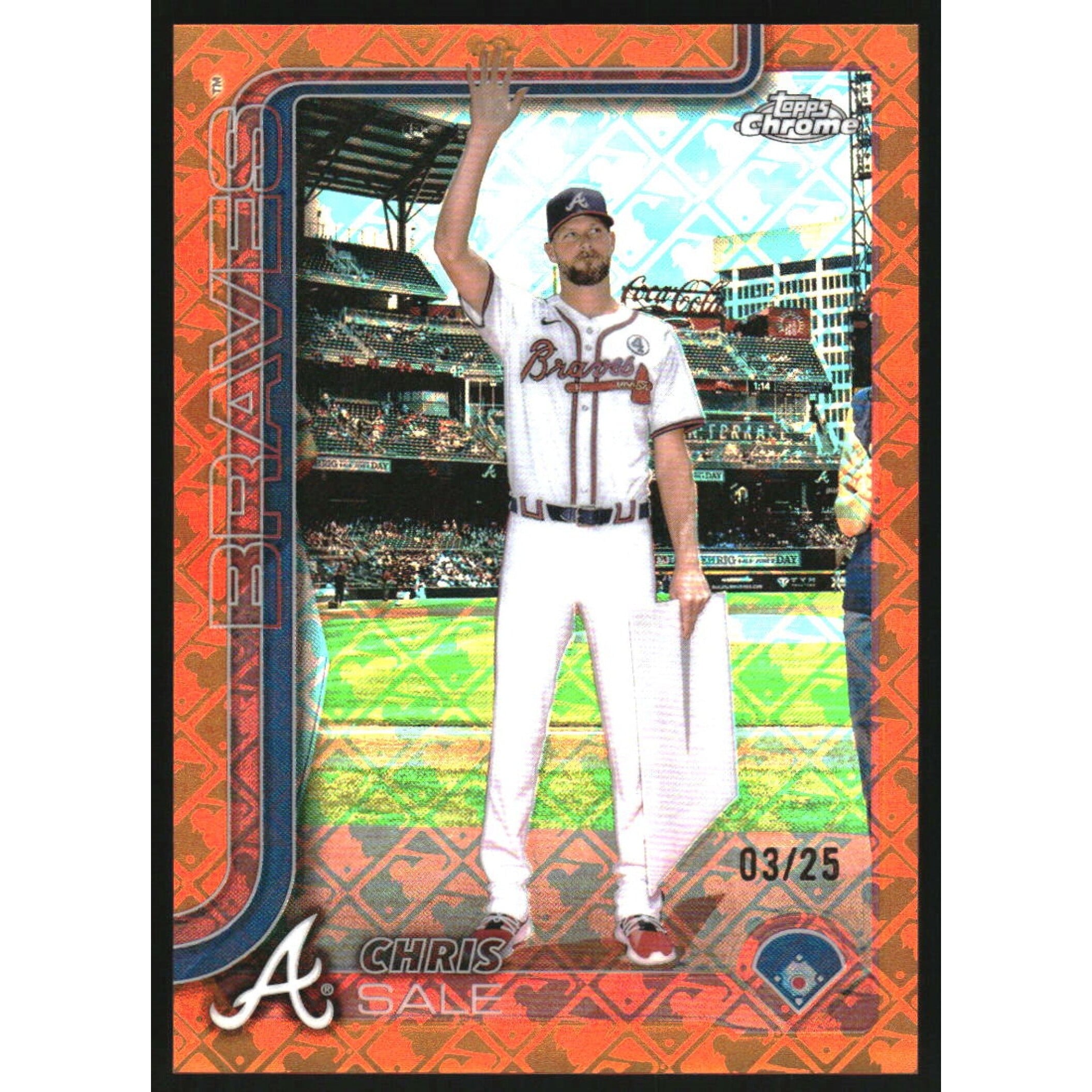 2025 Topps Chrome LogoFractor Image Variation Orange Refractor 