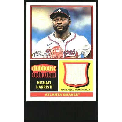 2025 Topps Heritage Clubhouse Collection Relics #CCRMH Michael Harris II