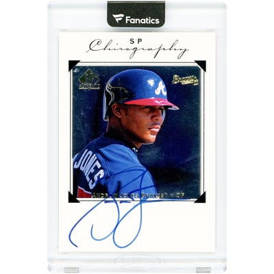 Andruw Jones Atlanta Braves Autographed 1998 Upper Deck SP Authentic Chirography #AJ Card