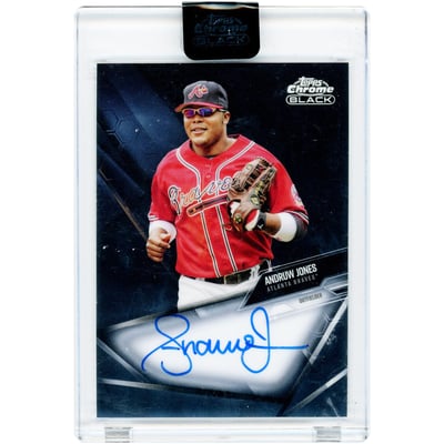 Andruw Jones Atlanta Braves Autographed 2021 Topps Chrome Black #CBA-AJO Card