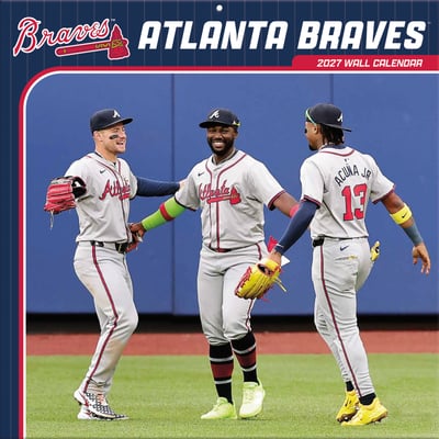 Atlanta Braves 2027 12” x 12” Team Wall Calendar