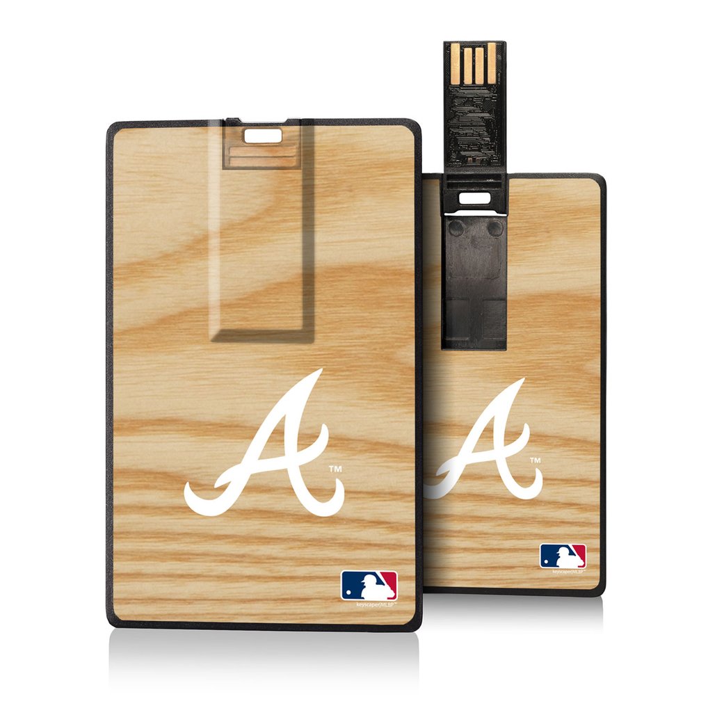 Atlanta Braves 32GB Baseball Bat Design Credit Card USB Drive