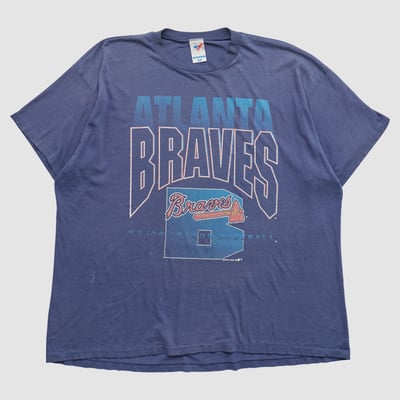 Atlanta Braves Artex 90s T-shirt - Navy - 3XL by Fanatics Real Vintage