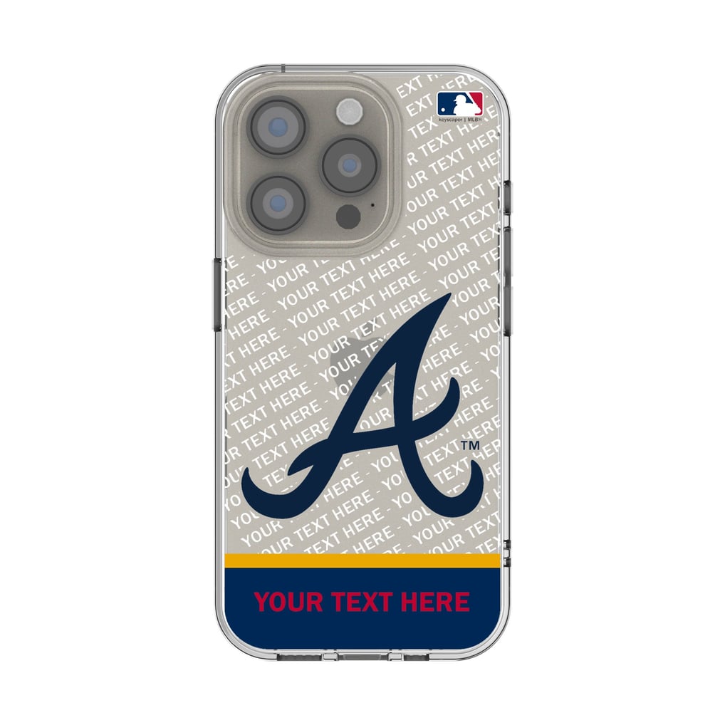 Atlanta Braves Endzone Design iPhone Clear Case