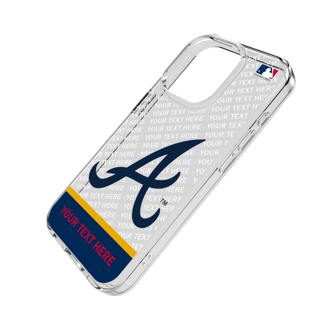 Atlanta Braves Endzone Design iPhone Clear Case