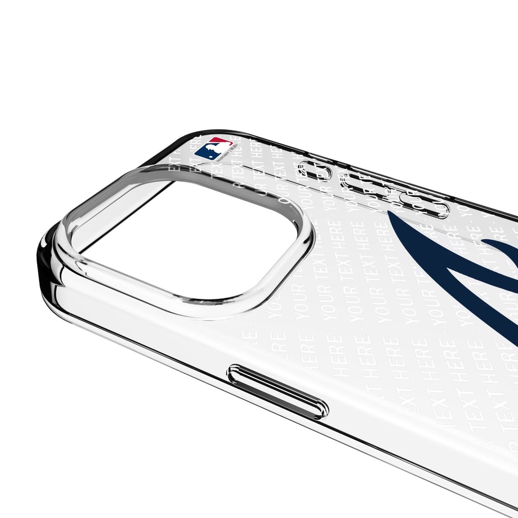 Atlanta Braves Endzone Design iPhone Clear Case