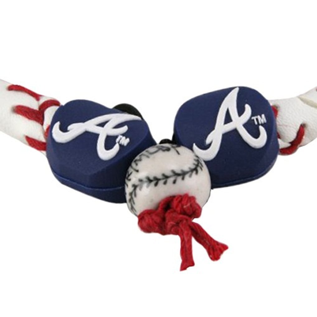 Red Rope Baseball Atlanta Braves Frozen Rope Baseball Necklace