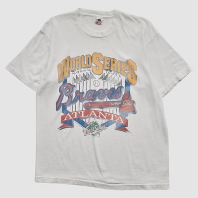 Atlanta Braves Fruit of the Loom 1991 T-shirt - White - M by Fanatics Real Vintage