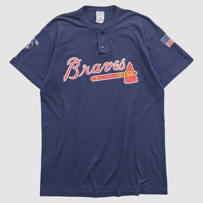 Atlanta Braves Majestic 2000s T-shirt - Navy - M by Fanatics Real Vintage